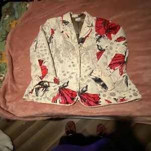 Floral Patterned Women's Jacket